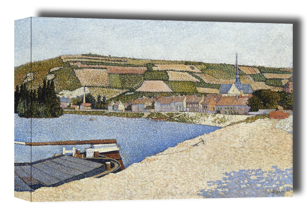 Image of Les Andelys, Côte d’Aval, Paul Signac - obraz na płótnie Wymiar do wyboru: 100x70 cm