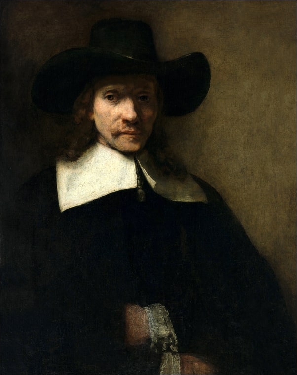 Image of Portrait of a Man, Rembrandt - plakat Wymiar do wyboru: 60x80 cm