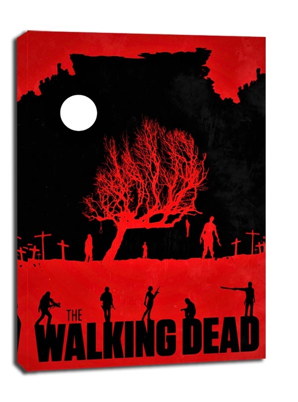 Image of The Walking Dead Vintage Poster v2 - obraz na płótnie Wymiar do wyboru: 61x91,5 cm
