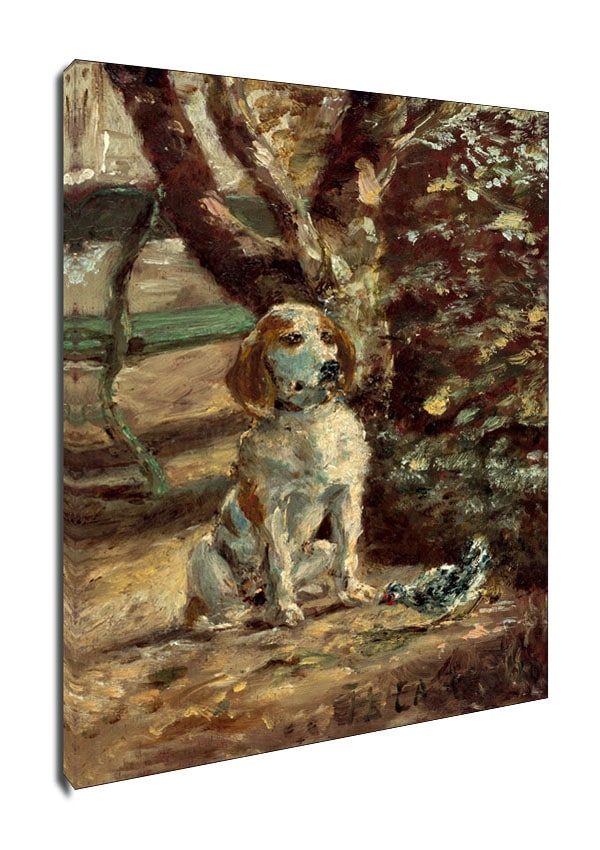 Image of The Artist_s Dog Flèche, Henri de Toulouse-Lautrec - obraz na płótnie Wymiar do wyboru: 40x60 cm