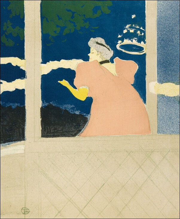 Image of At Les Ambassadeurs (Au Café Concert), Henri de Toulouse-Lautrec - plakat Wymiar do wyboru: 40x50 cm