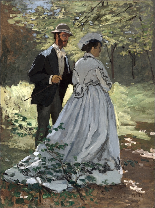Image of Bazille and Camille (Study for Déjeuner sur l'Herbe), Claude Monet - plakat Wymiar do wyboru: 29,7x42 cm