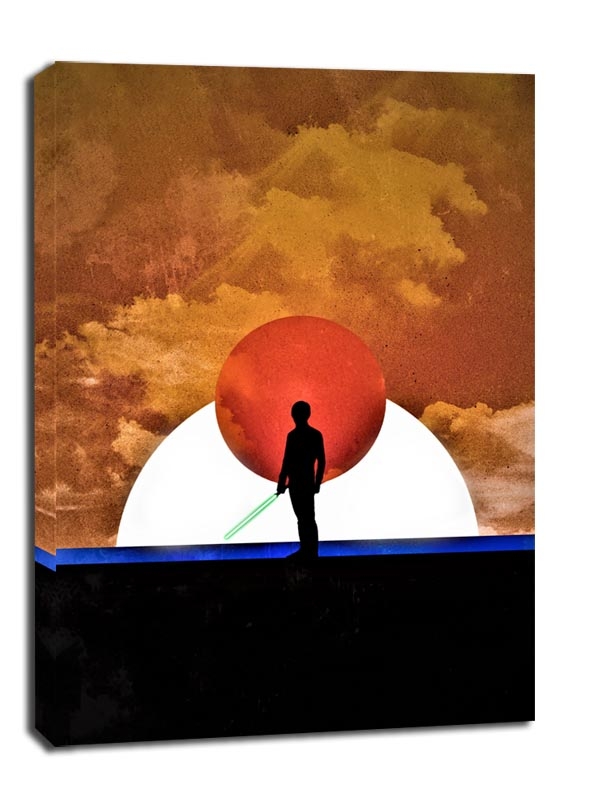 Image of Sol Lunaris - Luke Skywalker, Gwiezdne Wojny Star Wars - obraz na płótnie Wymiar do wyboru: 70x100 cm