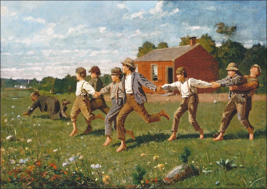 Image of Snap the Whip, Winslow Homer - plakat Wymiar do wyboru: 30x20 cm