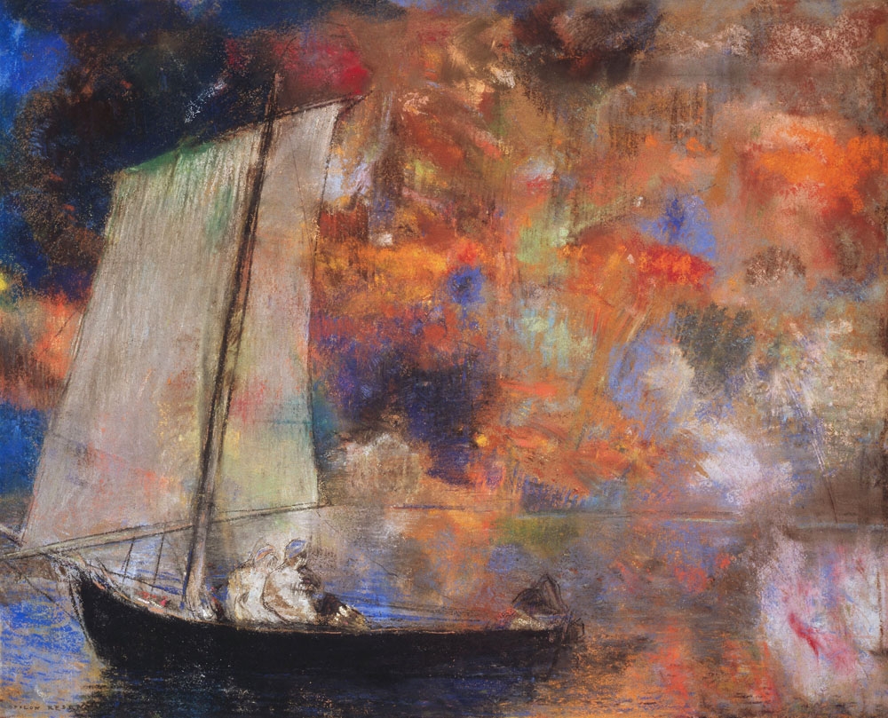 Image of Odilon Redon Flower Clouds (1903) - plakat Wymiar do wyboru: 60x40 cm