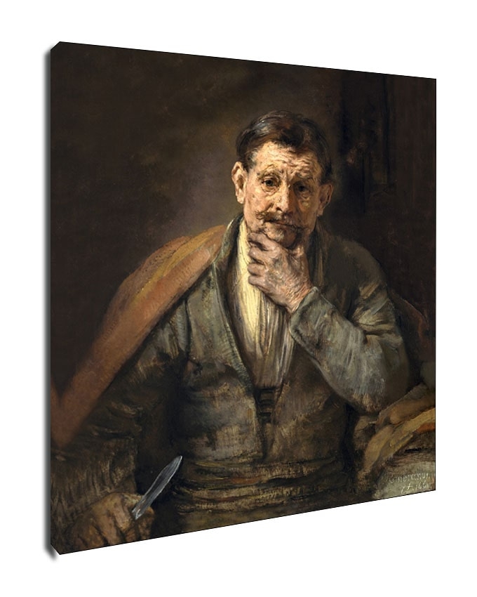Image of Saint Bartholomew, Rembrandt - obraz na płótnie Wymiar do wyboru: 30x40 cm