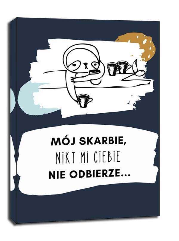 Image of mój skarbie - obraz na płótnie Wymiar do wyboru: 60x80 cm
