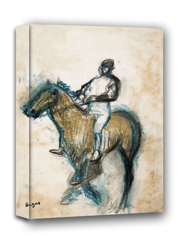 Image of Jockey, Edgar Degas - obraz na płótnie Wymiar do wyboru: 30x40 cm