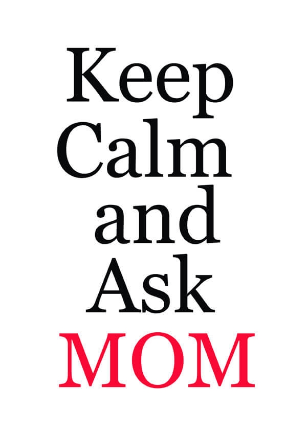 Image of Keep calm MOM - plakat Wymiar do wyboru: 60x80 cm