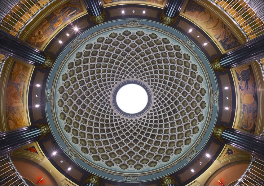 Image of Lobby ceiling, U.S. Custom House, Philadelphia, Pennsylvania., Carol Highsmith - plakat Wymiar do wyboru: 100x70 cm