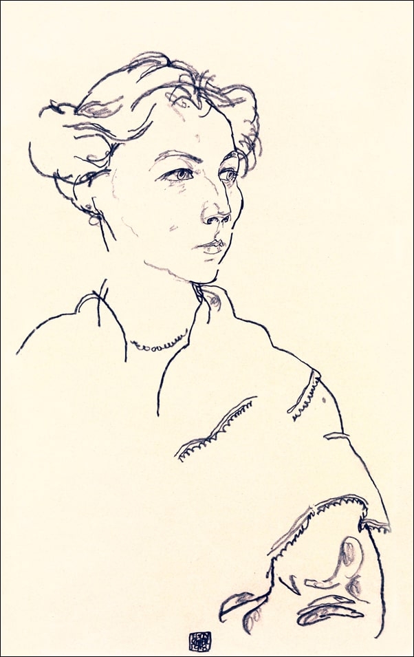 Image of Lilly Steiner, Egon Schiele - plakat Wymiar do wyboru: 21x29,7 cm