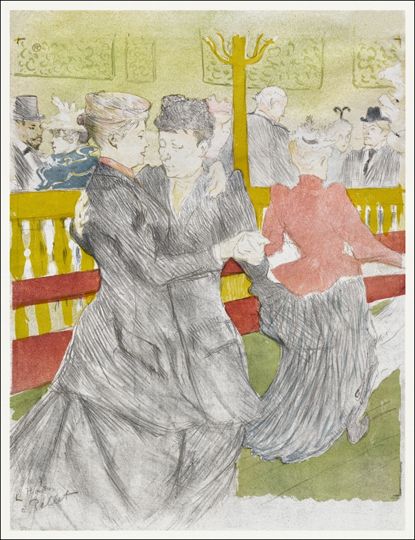 Image of Dance at the Moulin Rouge, Henri De Toulouse-Lautrec - plakat Wymiar do wyboru: 20x30 cm