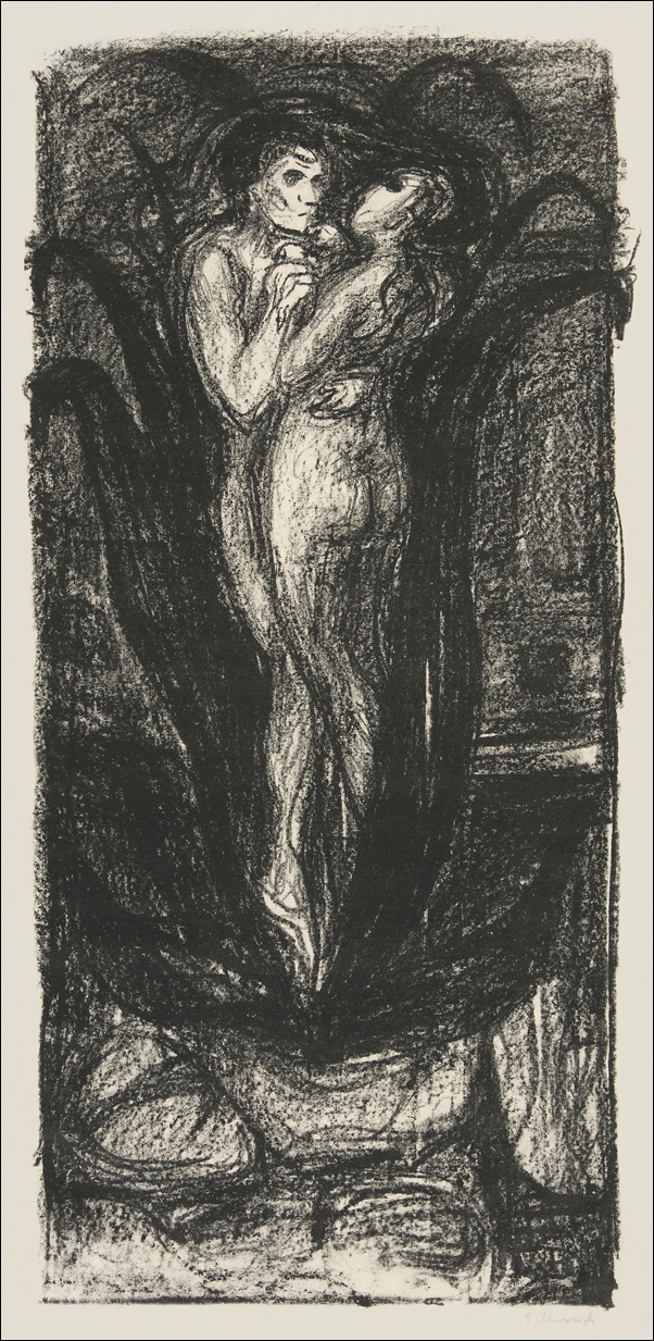 Image of The Flower of Love (Die Blume der Liebe) 1896, Edvard Munch - plakat Wymiar do wyboru: 21x29,7 cm