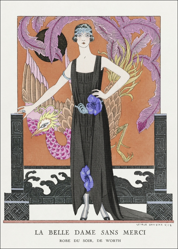 Image of La belle dame sans merci, George Barbier - plakat Wymiar do wyboru: 30x40 cm