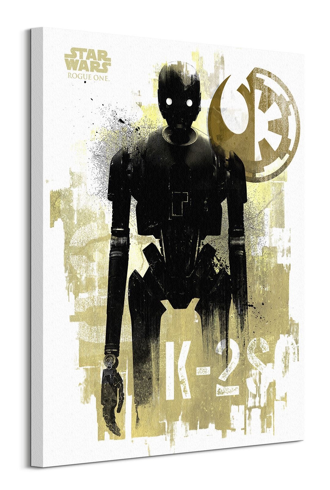 Image of Star Wars Rogue One K-2S0 Grunge - obraz na płótnie