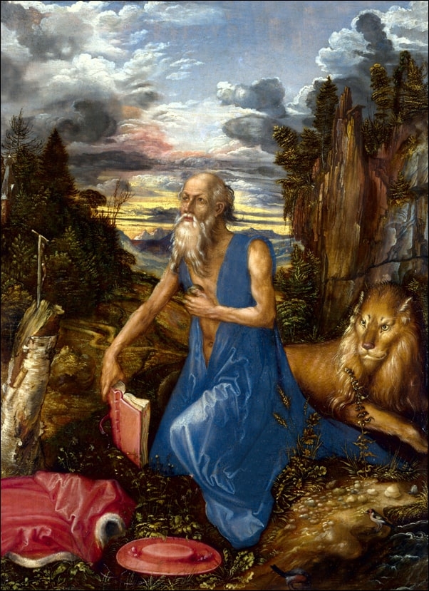 Image of penitent jerome, Albrecht Durer - plakat Wymiar do wyboru: 40x50 cm