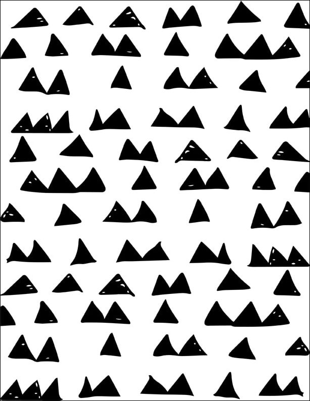 Image of wzór trójkąty scandi - plakat wymiar do wyboru: 61x91,5 cm