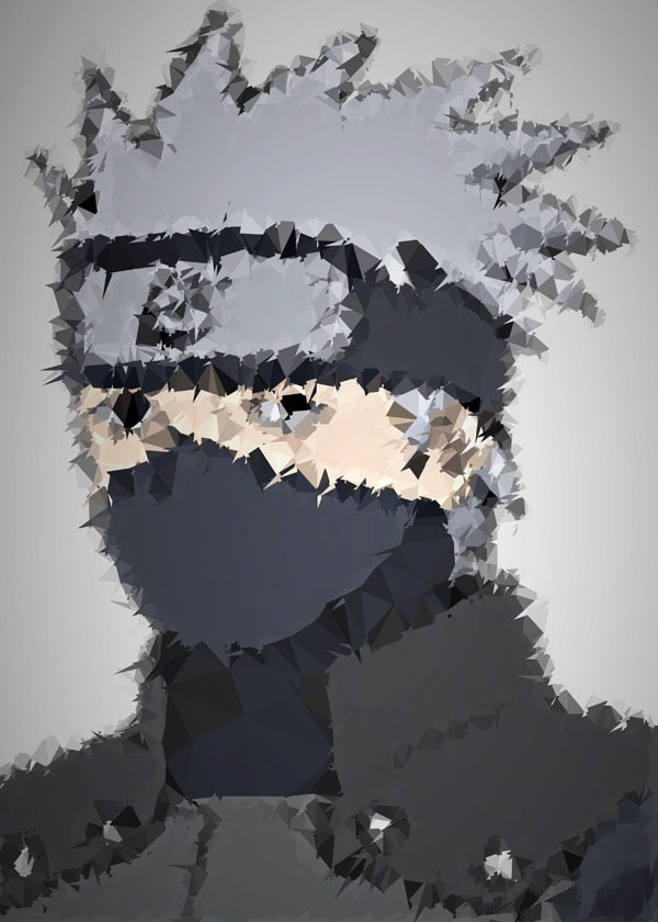 Image of POLYamory - Kakashi, Naruto - plakat Wymiar do wyboru: 60x80 cm