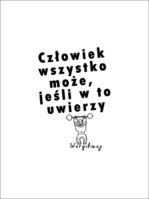 Image of Człowiek Może Wszystko - plakat Wymiar do wyboru: 61x91,5 cm