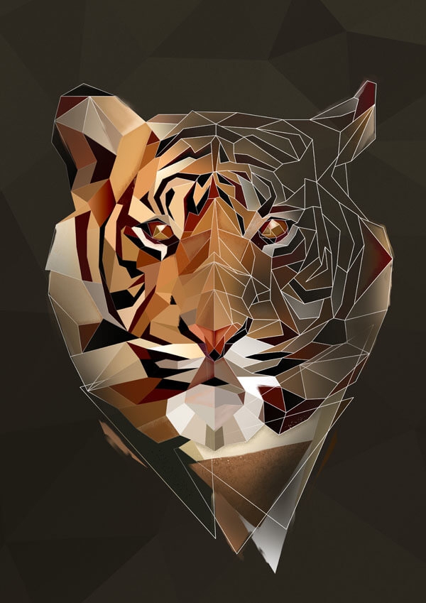 Image of TYGRYS - plakat Wymiar do wyboru: 60x80 cm