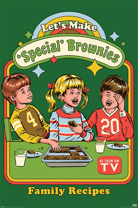 Image of Steven Rhodes Lets Make Special Brownies - plakat