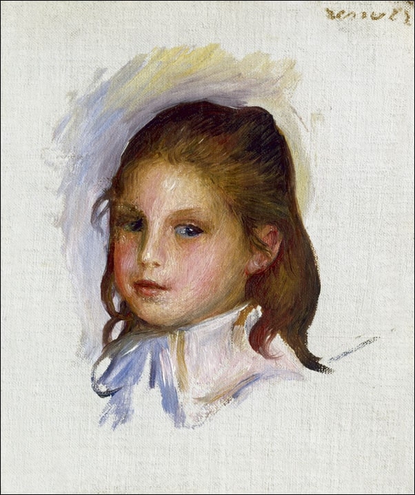 Image of Child with Brown Hair, Auguste Renoir - plakat Wymiar do wyboru: 50x70 cm