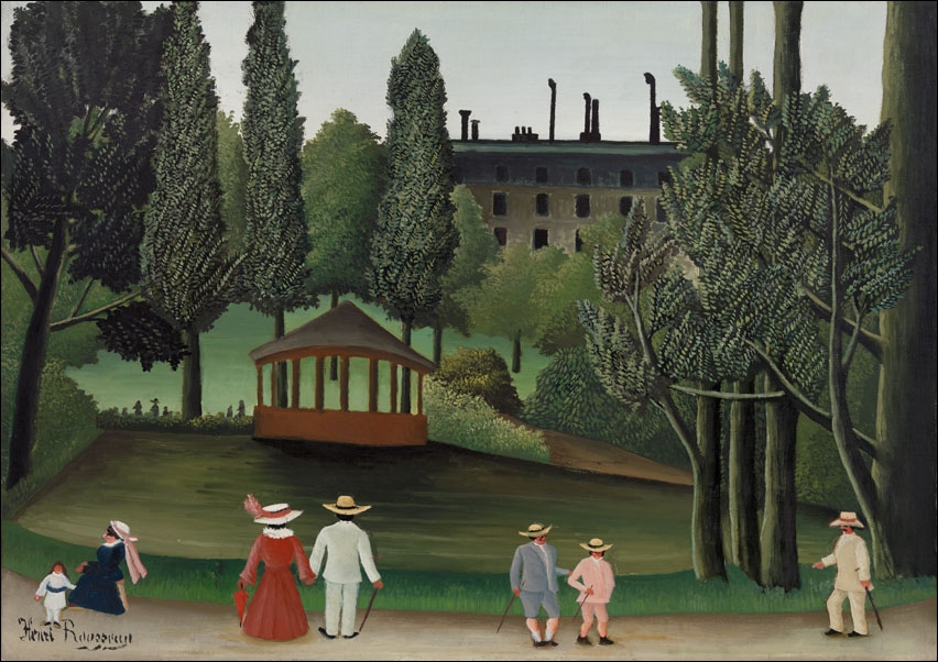 Image of View of Montsouris Park, the Kiosk, Henri Rousseau - plakat Wymiar do wyboru: 80x60 cm
