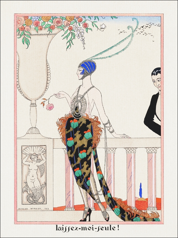 Image of Laissez-moi-feule! from Les Feuillets d'Art, George Barbier - plakat Wymiar do wyboru: 70x100 cm