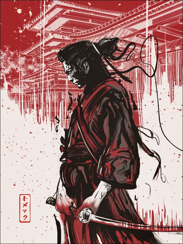 Image of Samuraj - plakat Wymiar do wyboru: 30x40 cm