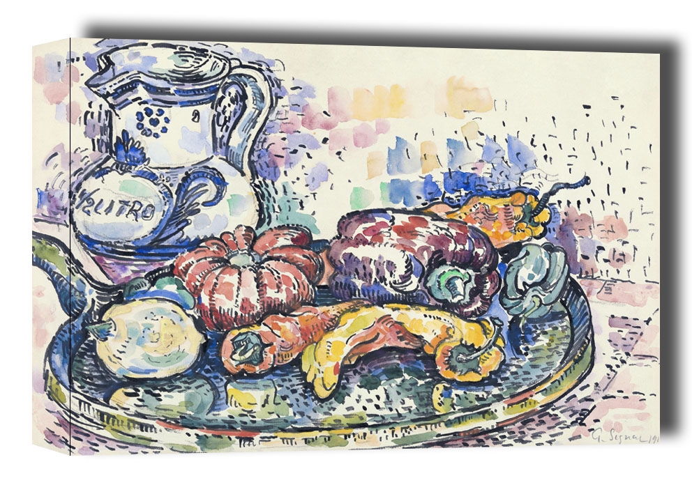 Image of Still Life with Jug, Paul Signac - obraz na płótnie Wymiar do wyboru: 40x30 cm