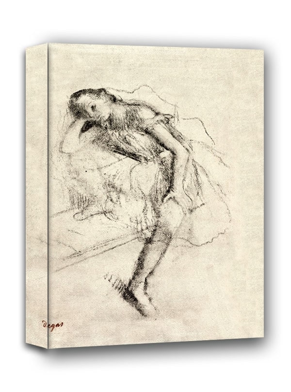 Image of Dancer at Rest, Edgar Degas - obraz na płótnie Wymiar do wyboru: 90x120 cm