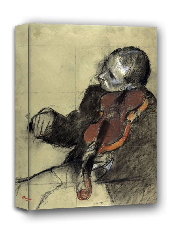 Image of Violinist, Study for The Dance Lesson, Edgar Degas - obraz na płótnie Wymiar do wyboru: 20x30 cm