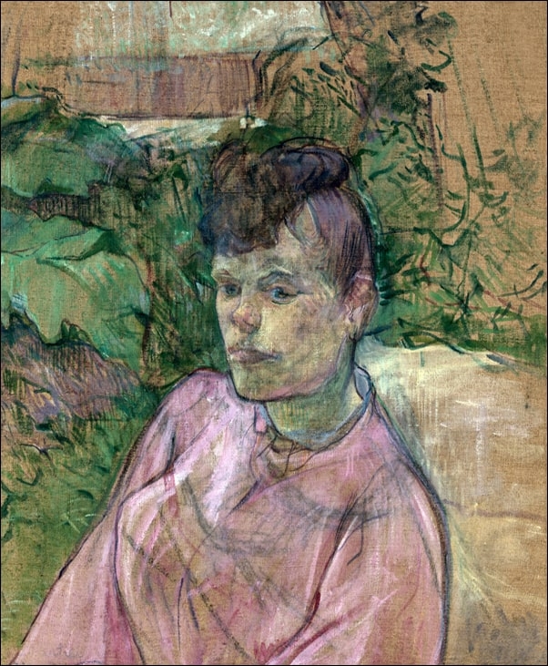 Image of Woman in the Garden of Monsieur Forest, Henri de Toulouse-Lautrec - plakat Wymiar do wyboru: 30x40 cm