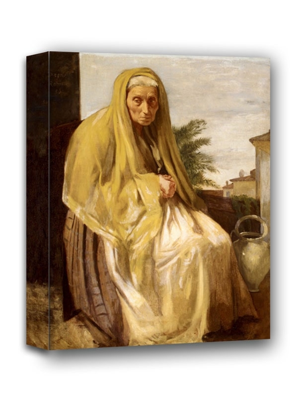 Image of The Old Italian Woman, Edgar Degas - obraz na płótnie Wymiar do wyboru: 40x60 cm