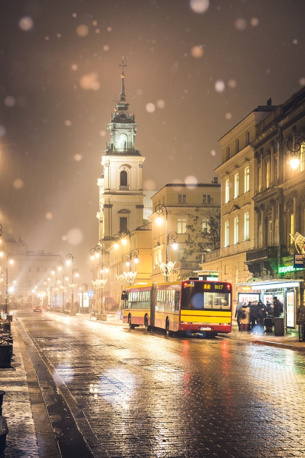 Image of Warszawa Krakowskie Przedmieście - plakat premium Wymiar do wyboru: 40x50 cm