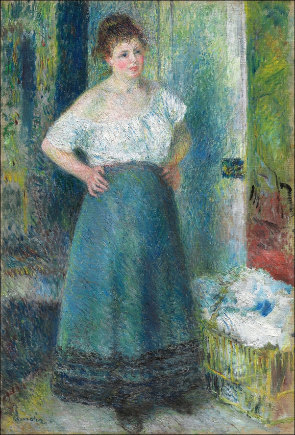 Image of The Laundress, Auguste Renoir - plakat Wymiar do wyboru: 50x70 cm