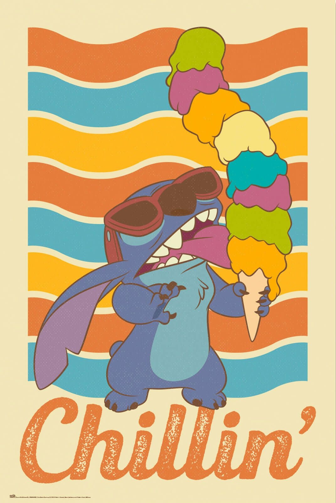 Image of Disney Stitch Chillin - plakat