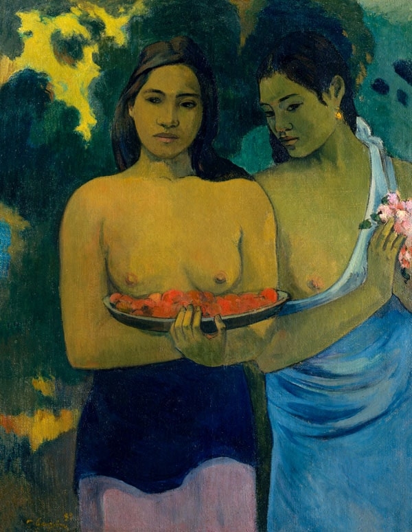 Image of Two Tahitian Women, Paul Gauguin - plakat Wymiar do wyboru: 60x80 cm