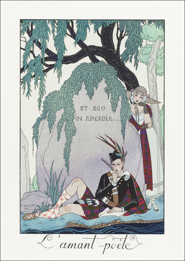 Image of L'amant poète, George Barbier - plakat Wymiar do wyboru: 30x40 cm