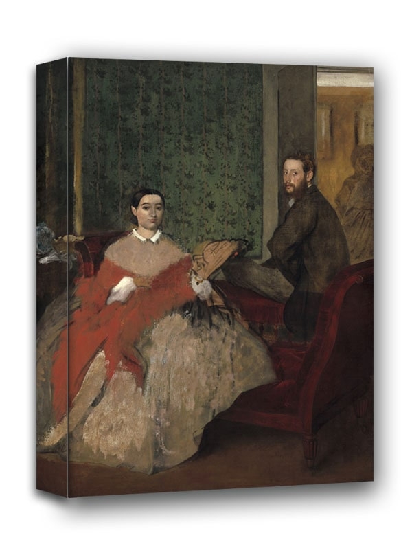Image of Edmondo and Thérèse Morbilli, Edgar Degas - obraz na płótnie Wymiar do wyboru: 20x30 cm