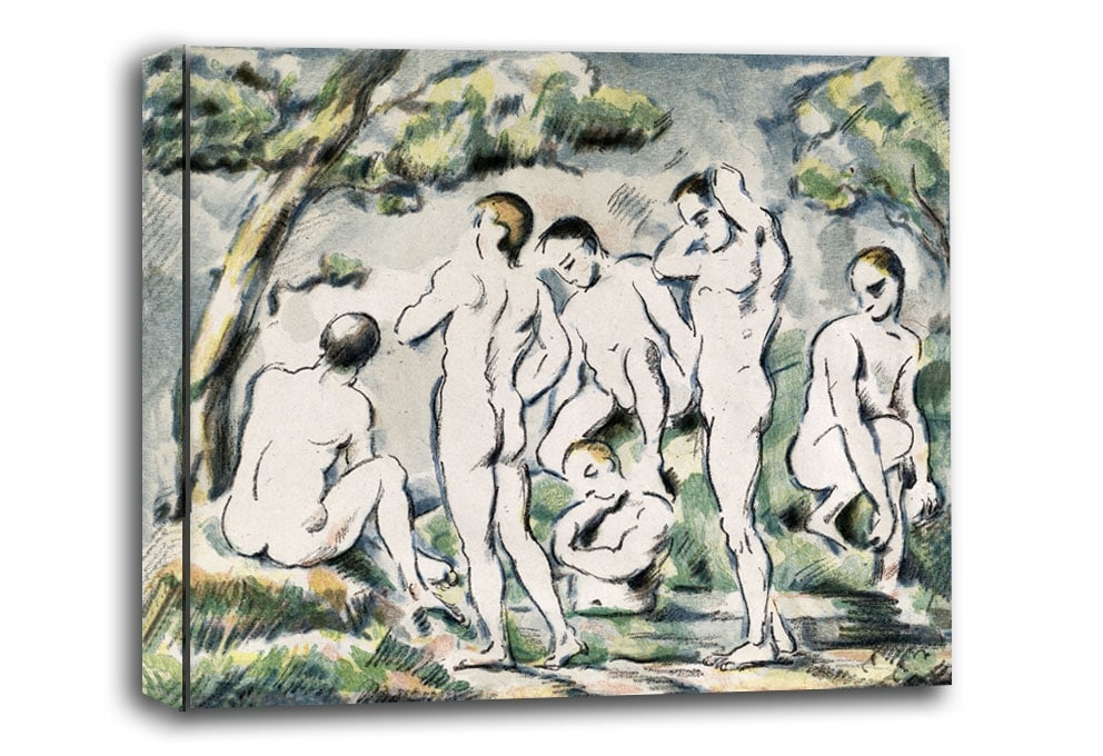 Image of The Bathers, Paul Cézanne - obraz na płótnie Wymiar do wyboru: 30x20 cm