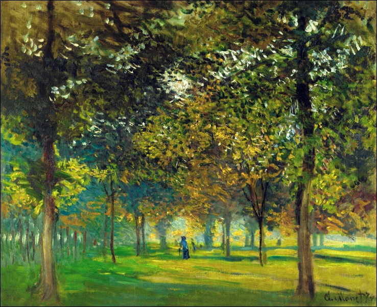 Image of The allee du champ de foire at argenteuil, Claude Monet - plakat Wymiar do wyboru: 70x50 cm