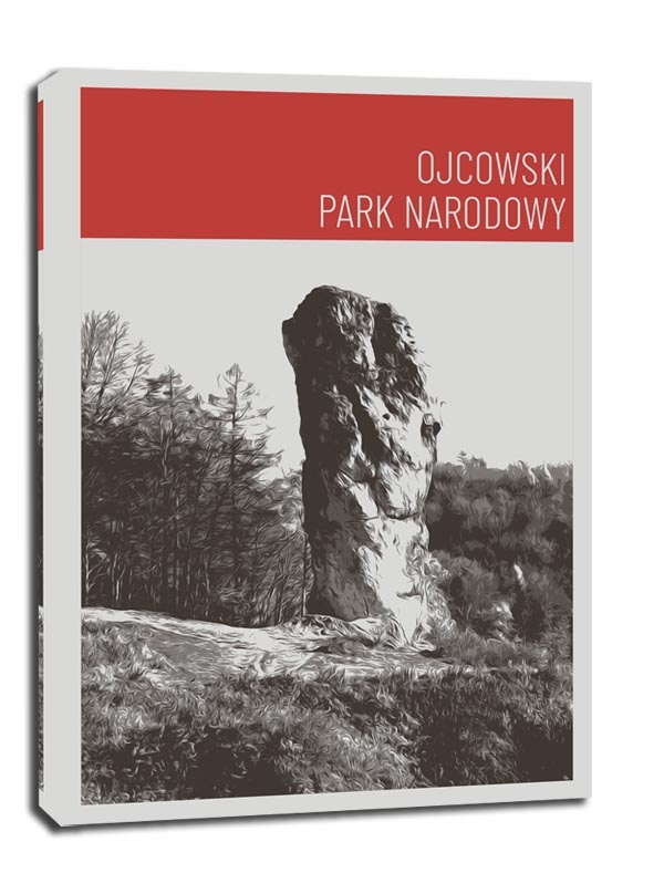 Image of Parki Narodowe, Ojców red - obraz na płótnie Wymiar do wyboru: 60x80 cm