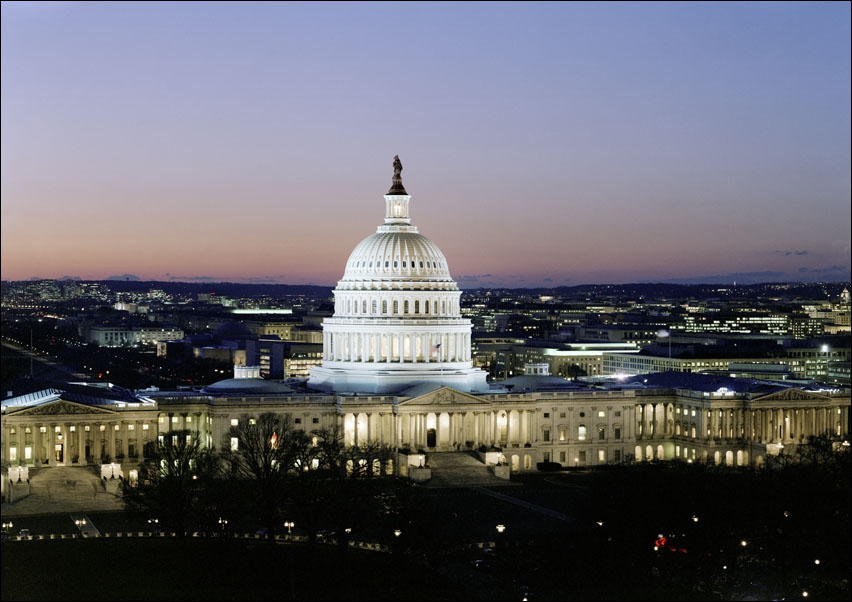 Image of Capitol Hill at night, Carol Highsmith - plakat Wymiar do wyboru: 100x70 cm