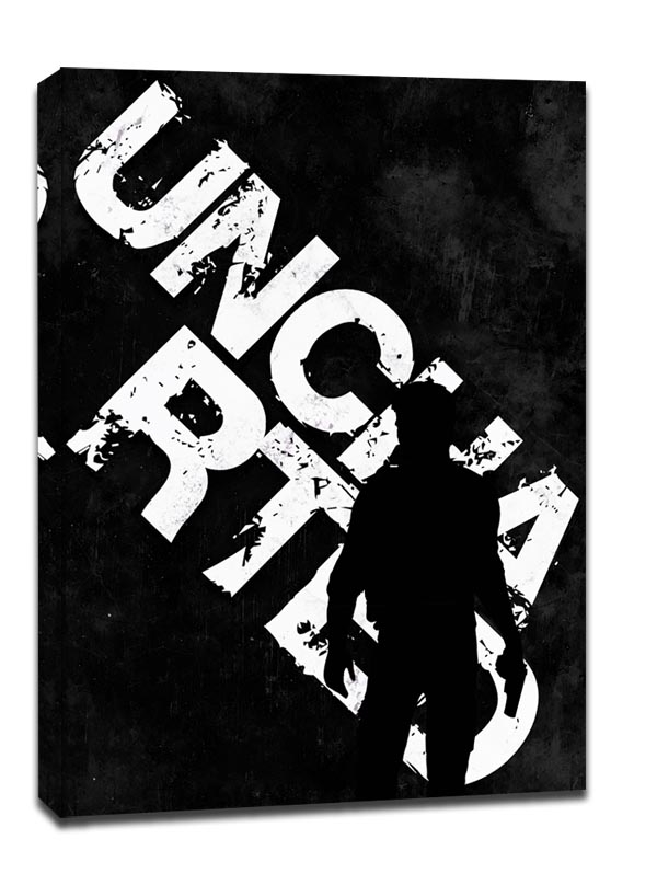 Image of Typography Stencils - Uncharted - obraz na płótnie Wymiar do wyboru: 60x80 cm