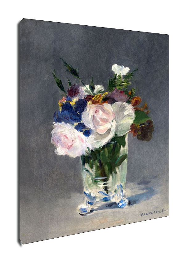 Image of Flowers in a Crystal Vase, Edouard Manet - obraz na płótnie Wymiar do wyboru: 30x40 cm