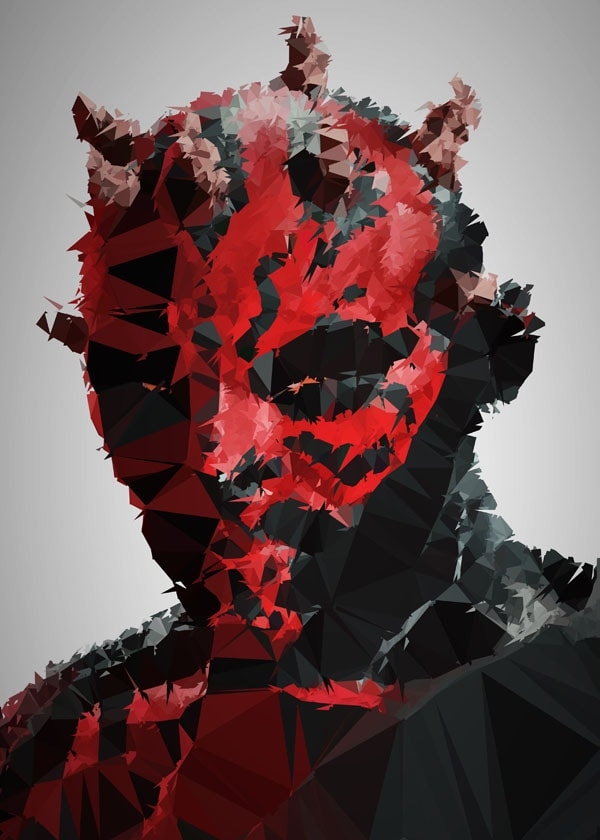 Image of POLYamory - Darth Maul, Gwiezdne Wojny Star Wars - plakat Wymiar do wyboru: 59,4x84,1 cm