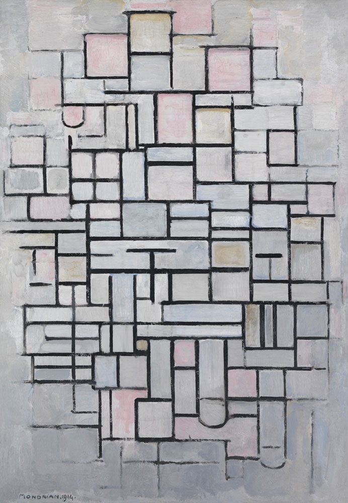 Image of Piet Mondrian Composition No IV (1914) - plakat Wymiar do wyboru: 40x60 cm