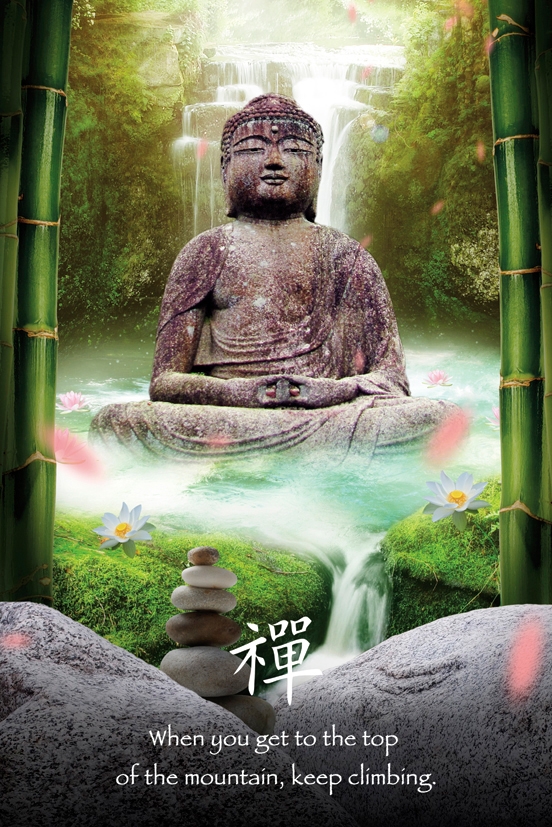 Image of Zen Stones Budda - plakat motywacyjny