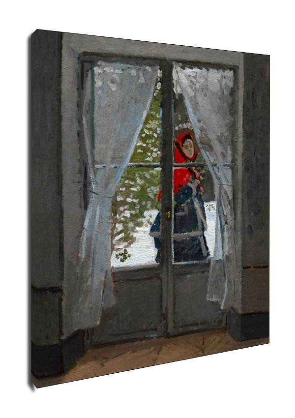 Image of The Red Kerchief, Claude Monet - obraz na płótnie Wymiar do wyboru: 20x30 cm